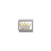 Load image into Gallery viewer, Nomination Composable Classic Link, Crown, Silver Glitter - Product Code - 030220 21