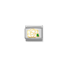 Load image into Gallery viewer, Nomination Composable Classic Link, White Camelia in Gold - Product Code - 030272 79