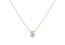 Load image into Gallery viewer, One Carat Oval Lab Diamond Yellow Gold Pendant & Chain - Product Code - 1.18.0164