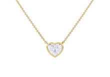 Load image into Gallery viewer, One Carat Heart Lab Diamond Pendant & Chain - Product Code - 1.18.0184