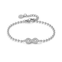 Load image into Gallery viewer, Nomination Soffio D’Amore bracelet, Infinity with CZ in Stainless Steel