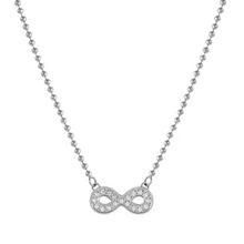 Load image into Gallery viewer, Nomination Soffio D’Amore necklace, Infinity with CZ in Stainless Steel