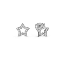 Load image into Gallery viewer, Nomination Soffio D’Amore Earrings, Star with CZ in Stainless Steel