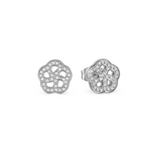 Load image into Gallery viewer, Nomination Soffio D’Amore earrings, Flower with CZ in Stainless Steel