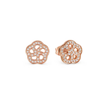 Load image into Gallery viewer, Nomination Soffio D’Amore earrings, Flower with CZ in Stainless Steel