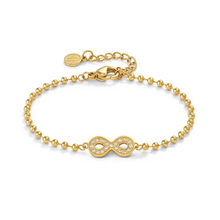 Load image into Gallery viewer, Nomination Soffio D’Amore bracelet, Infinity with CZ in Stainless Steel