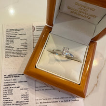Load image into Gallery viewer, Platinum Oval Lab Diamond Ring - Product Code - LB19