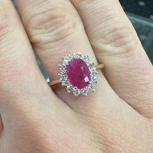 Load image into Gallery viewer, Ruby & Diamond Ring - Product Code - R170