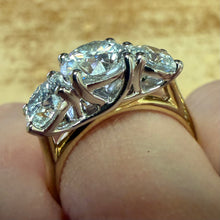 Load image into Gallery viewer, Lab Diamond Trilogy Ring - Product Code - LB44