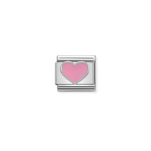 Load image into Gallery viewer, Nomination Composable Classic Link, Pink Heart in Silver & Enamel - Product Code - 330202 18