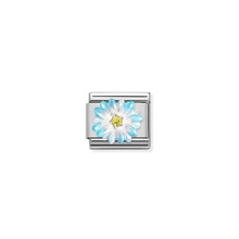 Load image into Gallery viewer, Nomination Composable Classic Link, Light Blue Flower - Product Code - 330321 06