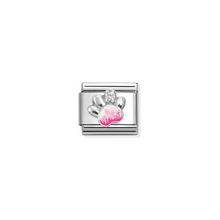 Load image into Gallery viewer, Nomination Composable Classic Link, Pink Paw Print with CZ - Product Code - 330321 13