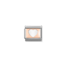 Load image into Gallery viewer, Nomination Composable Classic Link, Rosegold Heart - Product Code -  430101 08