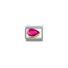 Load image into Gallery viewer, Nomination Composable Classic Link, Red Stone Drop Charm, Right - Product Code - 430606 005