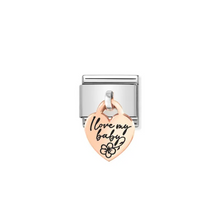Load image into Gallery viewer, Nomination Composable Classic Link, I Love My Baby, Heart Pendant - Product Code - 431803 08