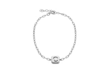 Load image into Gallery viewer, Sterling Silver Initial Open Link Bracelet | A - Z Available here | CLICK HERE FOR ALL LETTERS