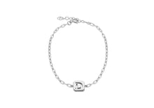 Load image into Gallery viewer, Sterling Silver Initial Open Link Bracelet | A - Z Available here | CLICK HERE FOR ALL LETTERS