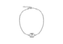 Load image into Gallery viewer, Sterling Silver Initial Open Link Bracelet | A - Z Available here | CLICK HERE FOR ALL LETTERS