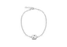 Load image into Gallery viewer, Sterling Silver Initial Open Link Bracelet | A - Z Available here | CLICK HERE FOR ALL LETTERS