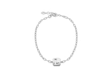Load image into Gallery viewer, Sterling Silver Initial Open Link Bracelet | A - Z Available here | CLICK HERE FOR ALL LETTERS
