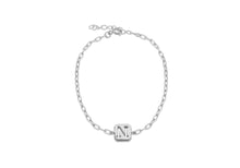 Load image into Gallery viewer, Sterling Silver Initial Open Link Bracelet | A - Z Available here | CLICK HERE FOR ALL LETTERS