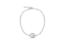 Load image into Gallery viewer, Sterling Silver Initial Open Link Bracelet | A - Z Available here | CLICK HERE FOR ALL LETTERS