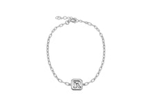 Load image into Gallery viewer, Sterling Silver Initial Open Link Bracelet | A - Z Available here | CLICK HERE FOR ALL LETTERS