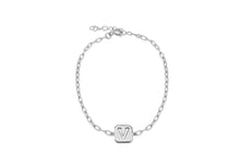 Load image into Gallery viewer, Sterling Silver Initial Open Link Bracelet | A - Z Available here | CLICK HERE FOR ALL LETTERS