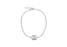 Load image into Gallery viewer, Sterling Silver Initial Open Link Bracelet | A - Z Available here | CLICK HERE FOR ALL LETTERS