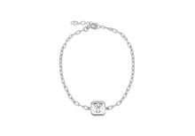 Load image into Gallery viewer, Sterling Silver Initial Open Link Bracelet | A - Z Available here | CLICK HERE FOR ALL LETTERS