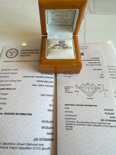 Load image into Gallery viewer, Platinum Two Carat Round Brilliant Cut Lab Diamond Ring - Product Code - LB25