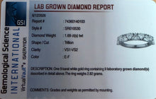 Load image into Gallery viewer, Trillion Cut Lab Diamond Band - Product Code - LB51