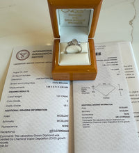 Load image into Gallery viewer, One Carat Oval & Pear Lab Diamond Ring - Product Code - LB22