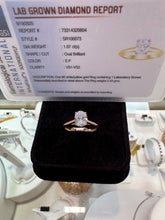 Load image into Gallery viewer, Oval Lab Diamond Yellow Gold Ring - Product Code - LB4