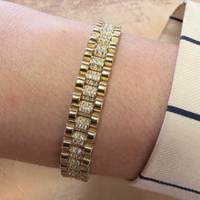 Load image into Gallery viewer, Designer Yellow Gold Stone Set Bracelet - Product Code - C330