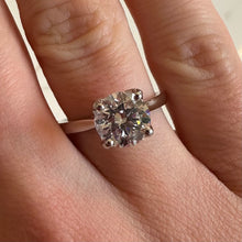 Load image into Gallery viewer, Platinum Two Carat Round Brilliant Cut Lab Diamond Ring - Product Code - LB25