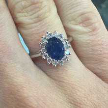Load image into Gallery viewer, Sapphire & Diamond Ring - Product Code - R171
