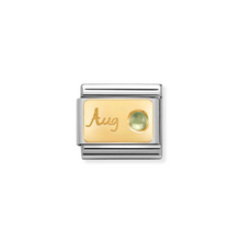 Load image into Gallery viewer, Nomination 18k Yellow Gold Birth Stone Jan - Dec Charms | CLICK HERE FOR ALL BIRTHSTONES