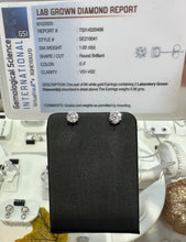 Load image into Gallery viewer, One Carat Lab Diamond White Gold Studs - LB10