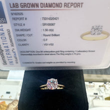 Load image into Gallery viewer, 1.56ct Lab Diamond Solitaire Ring - Product Code - LB6