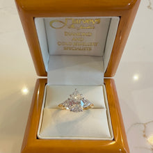 Load image into Gallery viewer, Two Carat Pear & Trillion Shape Lab Diamond Ring - Product Code - L13
