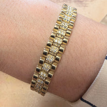 Load image into Gallery viewer, Designer Yellow Gold Stone Set Bracelet - Product Code - C330