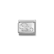 Load image into Gallery viewer, Nomination Composable Classic Link, Silver Zodiac Signs with White Stone | Available Here | CLICK HERE FOR ALL ZODIAC SIGNS