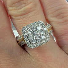 Load image into Gallery viewer, Designer Cushion Shaped One Carat Diamond Ring - Product Code - G918
