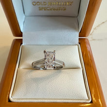Load image into Gallery viewer, Platinum One Carat Rectangular Lab Grown Diamond Ring - Product Code - LB21