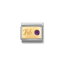 Load image into Gallery viewer, Nomination 18k Yellow Gold Birth Stone Jan - Dec Charms | CLICK HERE FOR ALL BIRTHSTONES