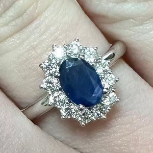 Sapphire & Diamond Ring - Product Code - G848