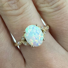 Load image into Gallery viewer, Opal &amp; Diamond Yellow Gold Ring - Product Code - C122
