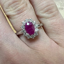 Load image into Gallery viewer, Ruby & Diamond Ring - Product Code - G847
