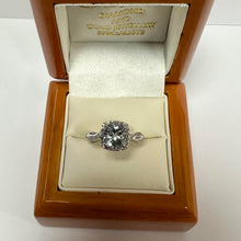 Load image into Gallery viewer, 1.50ct Aquamarine and Diamond Ring - Product Code - G870